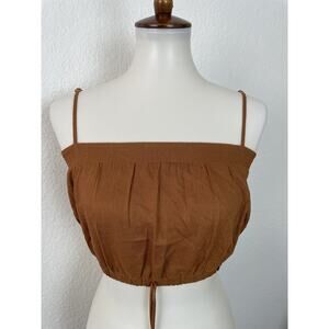Aakaa Tank Top Crop Pleated